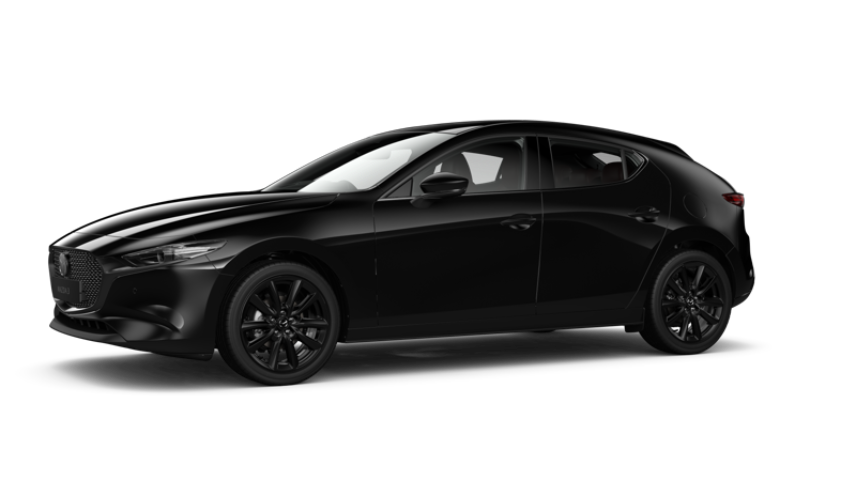 mazda 3 hb jet black hitam