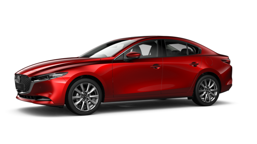 sedan mazda 3 soulred merah